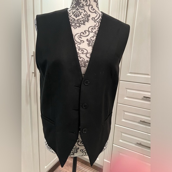 Zara Oversized Black Vest, Size M - Picture 1 of 4